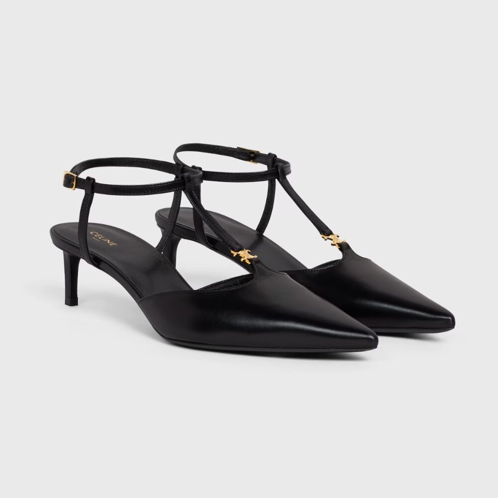 Celine Kitten T-Bar Strap Pump in Calfskin